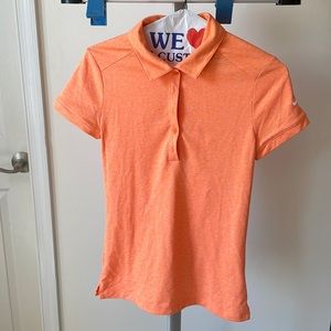 NWOT Nike Golf Tech Dry-Fit Polo Orange XS